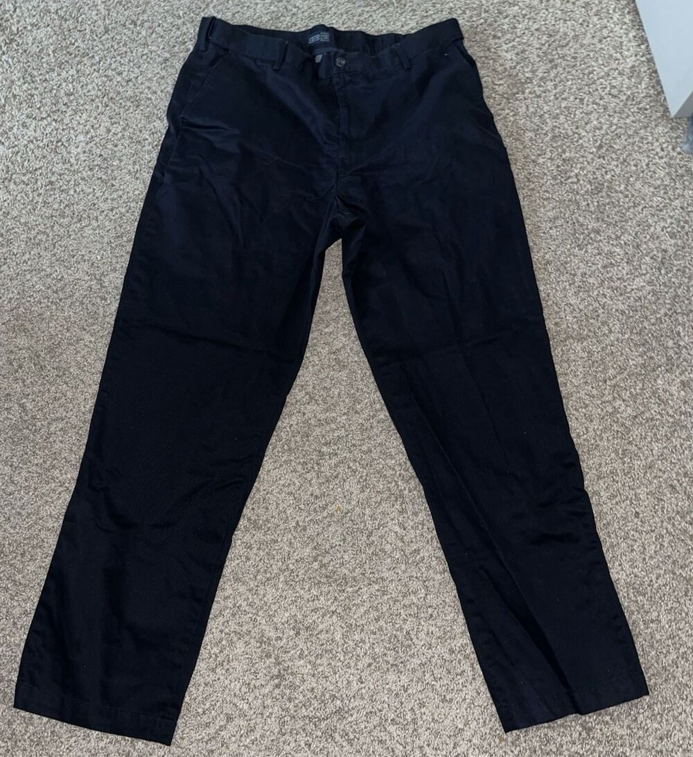 IZOD American Chino 40W 36L Black 100% Cotton